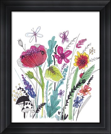 Framed Free Floral III Print