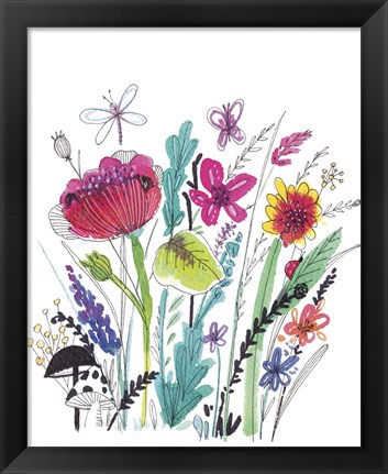 Framed Free Floral III Print