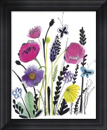 Framed Free Floral IV Print