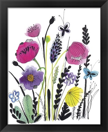 Framed Free Floral IV Print