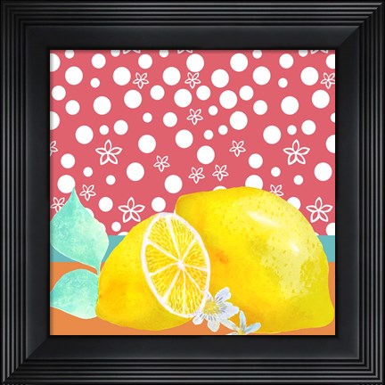Framed Lemon Inspiration I Print