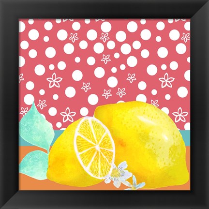 Framed Lemon Inspiration I Print