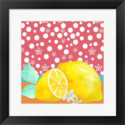 Framed Lemon Inspiration I Print