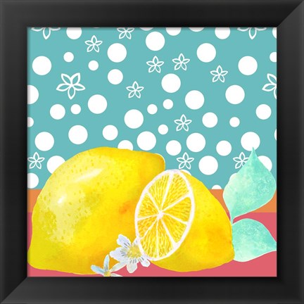 Framed Lemon Inspiration II Print