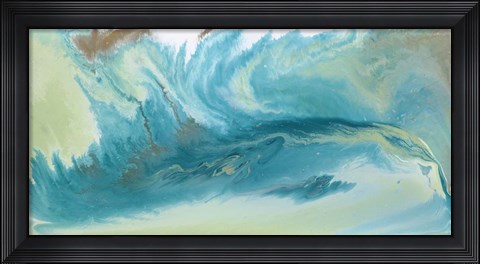 Framed Breaking Surf I Print
