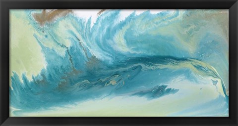 Framed Breaking Surf I Print