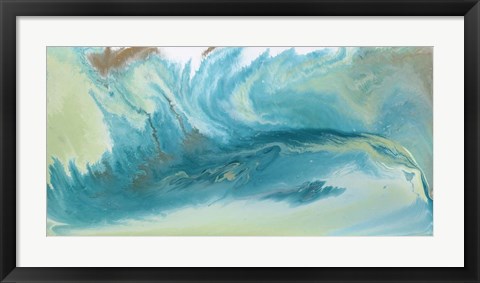 Framed Breaking Surf I Print