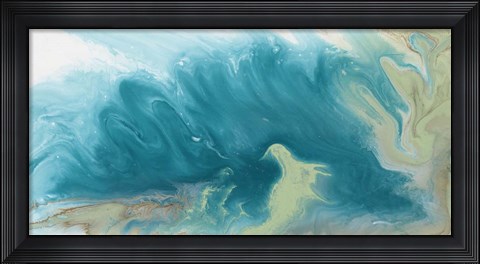 Framed Breaking Surf II Print