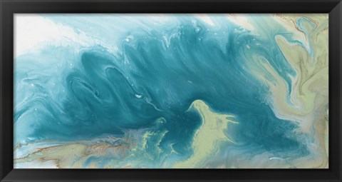 Framed Breaking Surf II Print