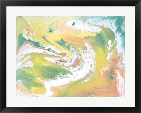 Framed Rainbow Sherbet I Print