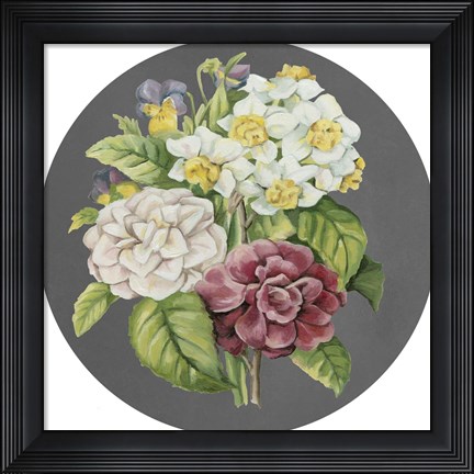 Framed Dramatic Floral Bouquet II Print