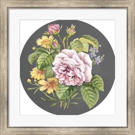 Framed Dramatic Floral Bouquet III Print