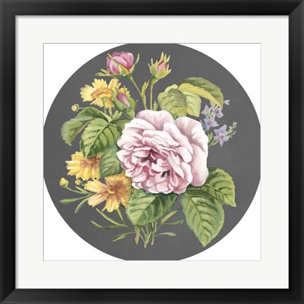 Framed Dramatic Floral Bouquet III Print