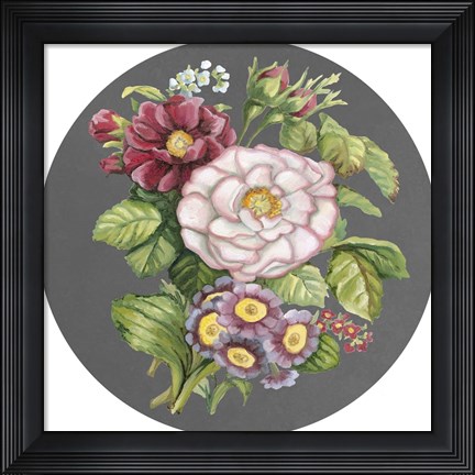 Framed Dramatic Floral Bouquet IV Print