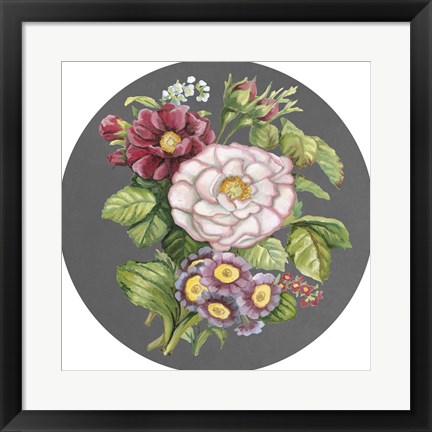 Framed Dramatic Floral Bouquet IV Print