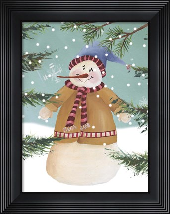 Framed Snow is Falling II Print