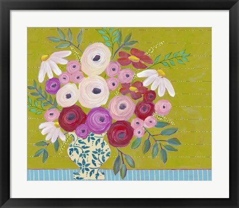 Framed Bold Flowers I Print