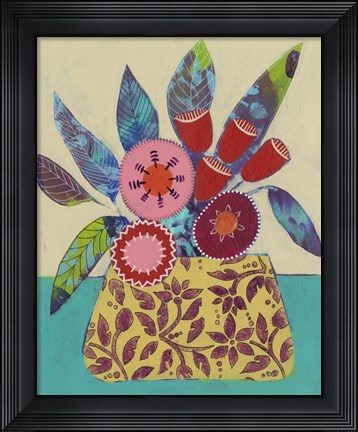Framed Boheme Floral I Print