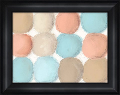 Framed Tranquil Spheres I Print