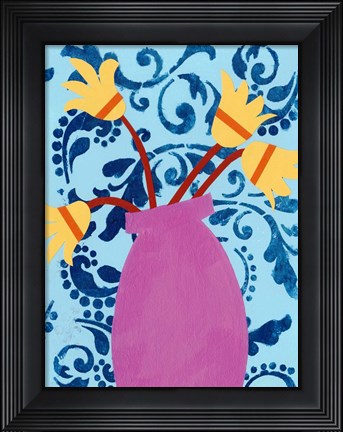 Framed Graphic Vase II Print