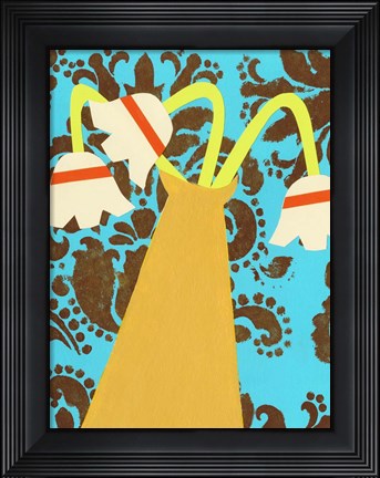 Framed Graphic Vase V Print
