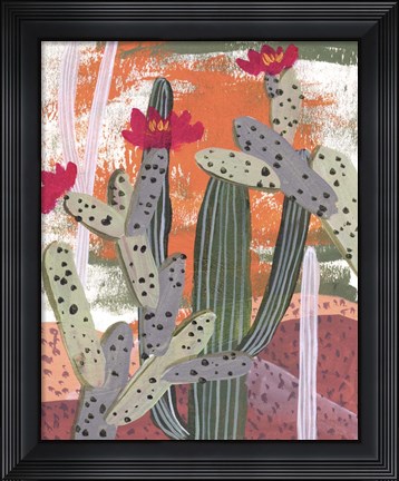 Framed Desert Flowers III Print