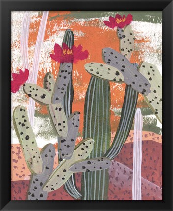 Framed Desert Flowers III Print