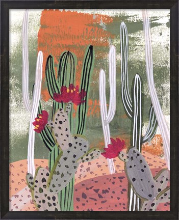 Framed Desert Flowers IV Print