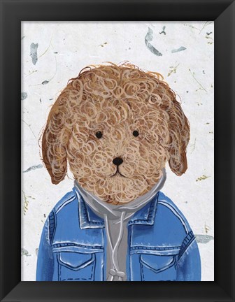 Framed Hip Dog III Print