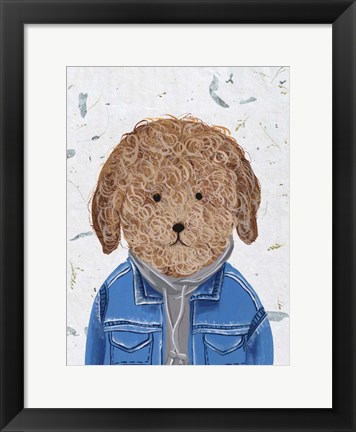 Framed Hip Dog III Print