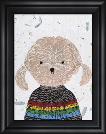 Framed Hip Dog IV Print