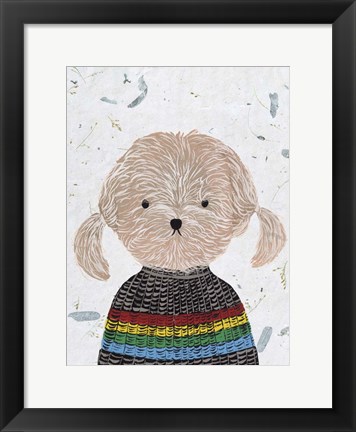 Framed Hip Dog IV Print