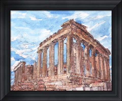 Framed Secret Greece I Print