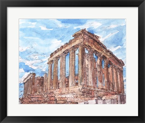 Framed Secret Greece I Print