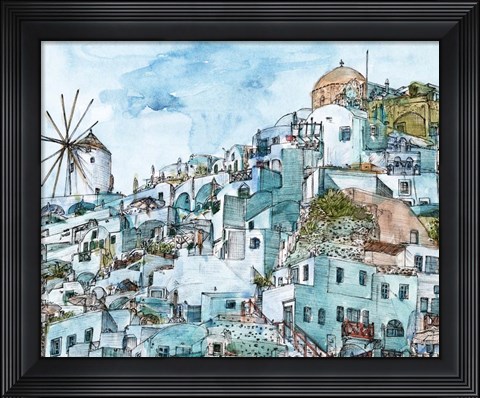 Framed Secret Greece II Print
