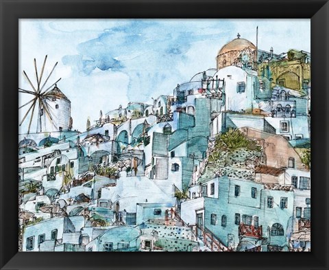 Framed Secret Greece II Print