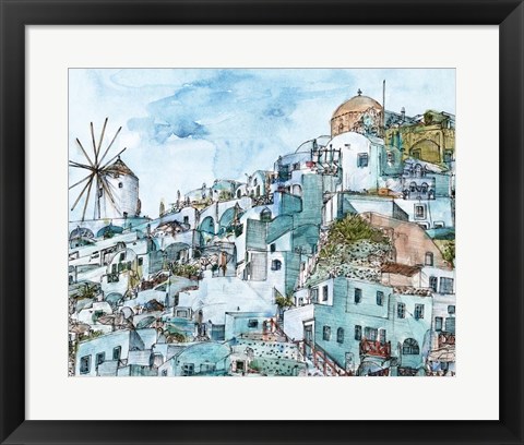 Framed Secret Greece II Print