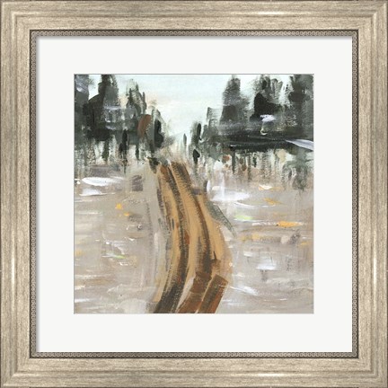 Framed Woodland Path I Print