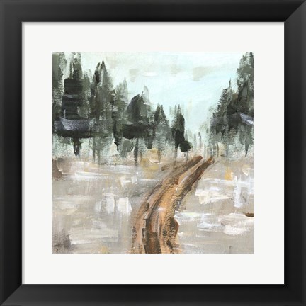 Framed Woodland Path II Print