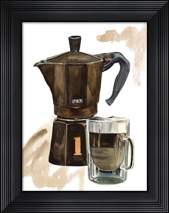 Framed Morning Coffee III Print