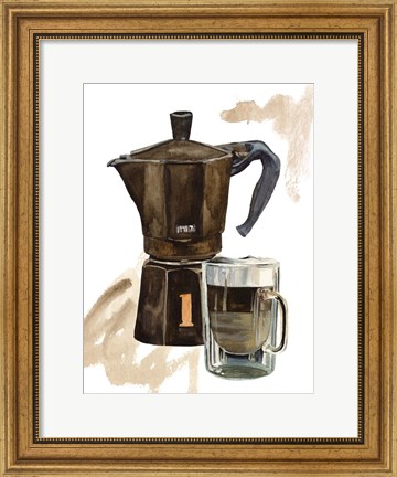 Framed Morning Coffee III Print