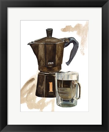 Framed Morning Coffee III Print