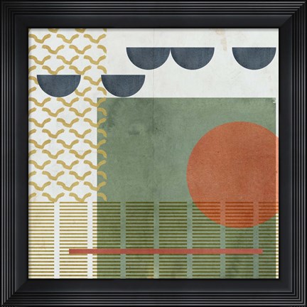 Framed Soleil Rouge III Print
