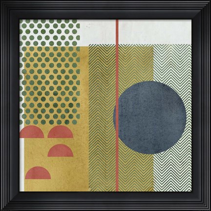 Framed Soleil Rouge IV Print