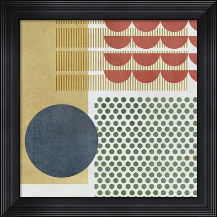 Framed Soleil Rouge VI Print