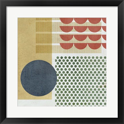 Framed Soleil Rouge VI Print