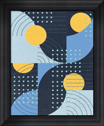 Framed Moonlit Surf II Print