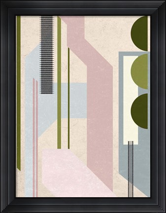 Framed Aqua Pools I Print