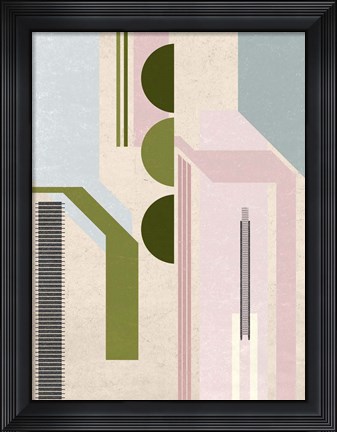 Framed Aqua Pools III Print
