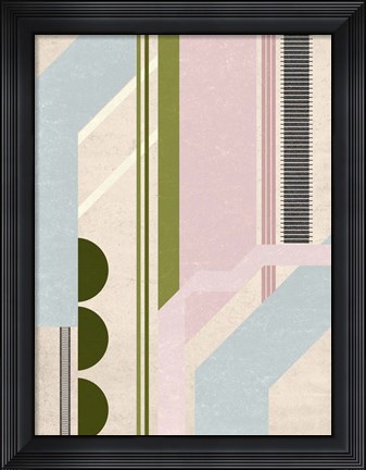 Framed Aqua Pools IV Print